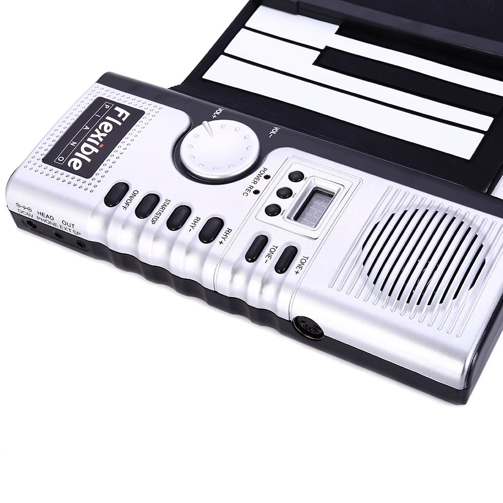 Portable  61 Keys Roll-up Keyboard Flexible 61 Keys Silicone MIDI Digital Soft Keyboard Piano Flexible Electronic Roll Up Piano (5)