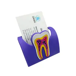Красочные зубные Симпатичные держатель для карт резиновая молярная форма имя случае дисплей стенд Бесплатная доставка
