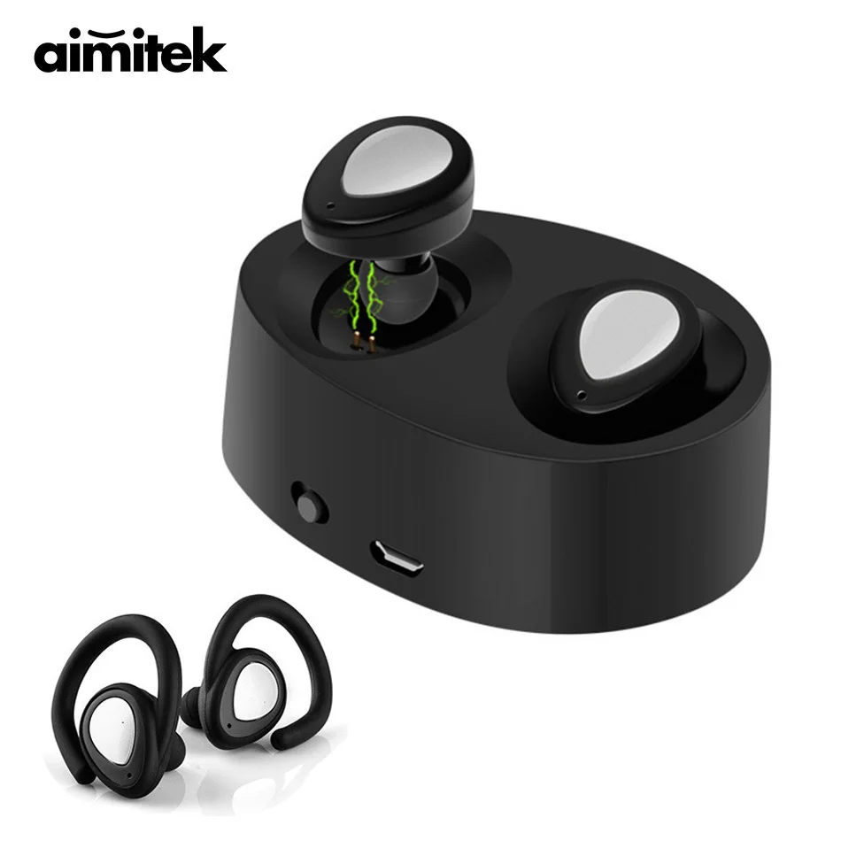 K2 True беспроводные Bluetooth наушники TWS мини стерео гарнитуры с микрофоном крючки