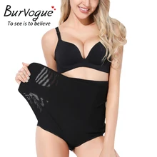 Burvogue брюки с высокой талией, бесшовное облегающее нижнее белье, подтяжки под животик, регулируемое обмотка вокруг живота