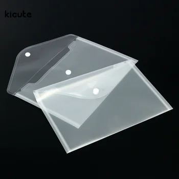 

12pcs/set Best Transparent Plastic A5 Folders File Bag Document Hold Bags Folders Filing Paper Storage Office School Supplies