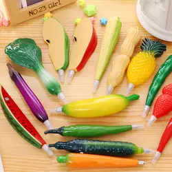 1 шт. креативная овощная шариковая ручка Kawaii Ручки для подписи дети Навыки письма обучение по методу Монтессори Развивающие игрушки для