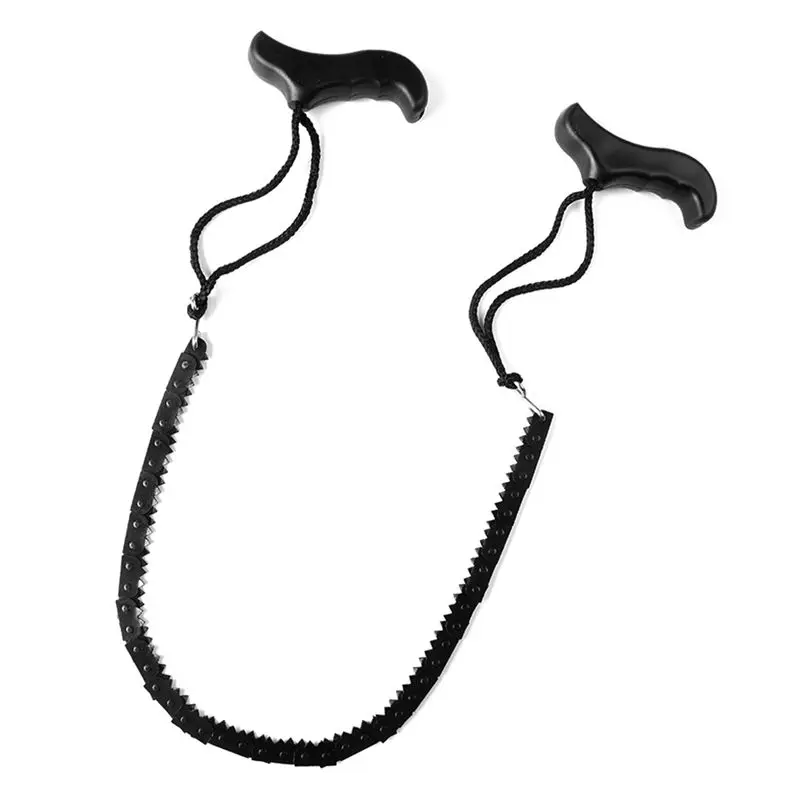 

New Camping Hiking Emergency Survival Hand Tool Gear Pocket Chain Saw Chain Saw Foldable Outdoor Handle Saws #8