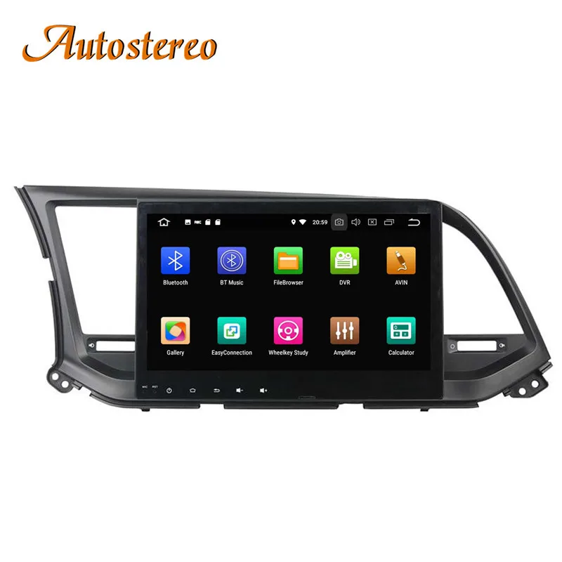 Discount Android 9 4GB RAM Car DVD Player GPS navigation For Hyundai Elantra 2016+ headunit multimedia player auto radio tape recorder HD 8