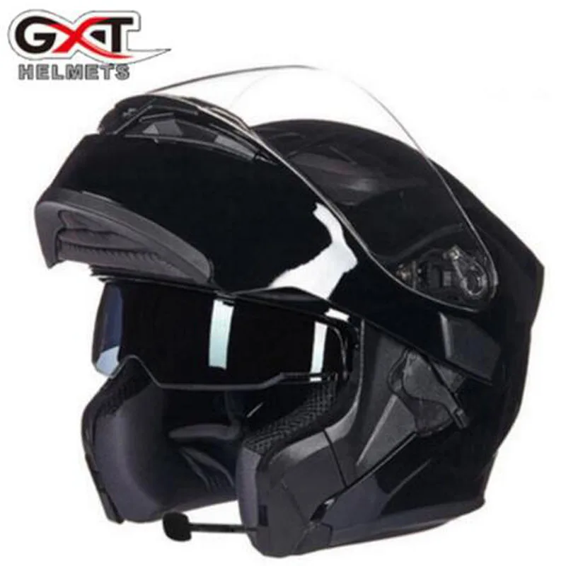 GXT флип двойной козырек мотоциклетные шлемы полный шлем Casco с открытым лицом мотоцикл с Bluetooth гонки Capacete - Цвет: 5