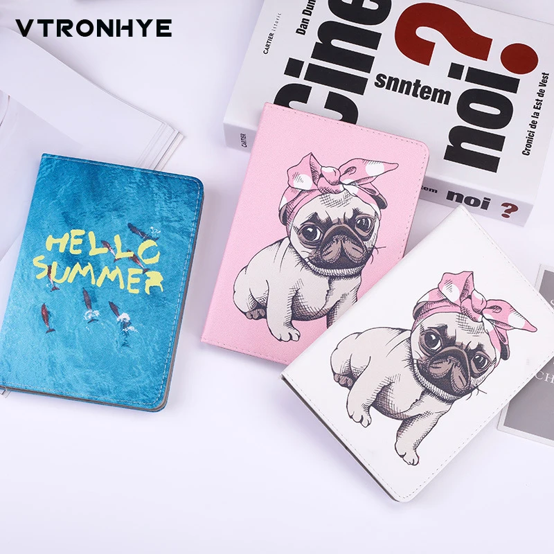 

Lovely Dogs Cartoon Tablet Cover for 2018 New iPad 9.7 Air 1 2 Stand Shell Anti Drop/Dust for iPad 2 3 4 Mini 1 2 3 4 Case Coque