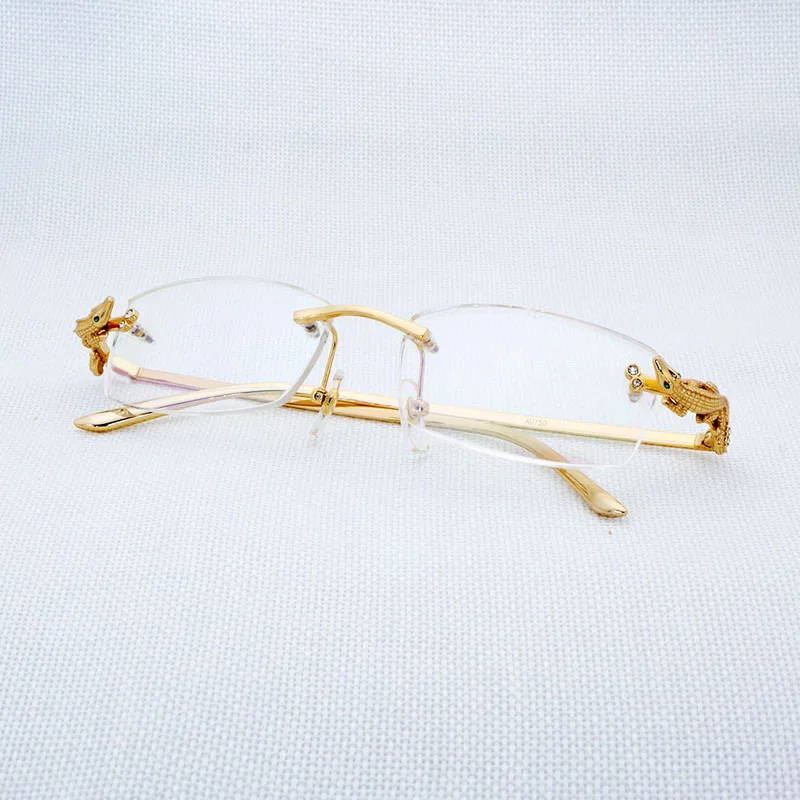 rhinestone rimless glasses