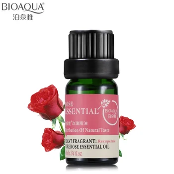 

BIOAQUA Brand Pure Rose Essential Oil Liquid Plant Fragrance Moisturizing Perfume Face Body Skin Care Massage Essential Oil 10ml