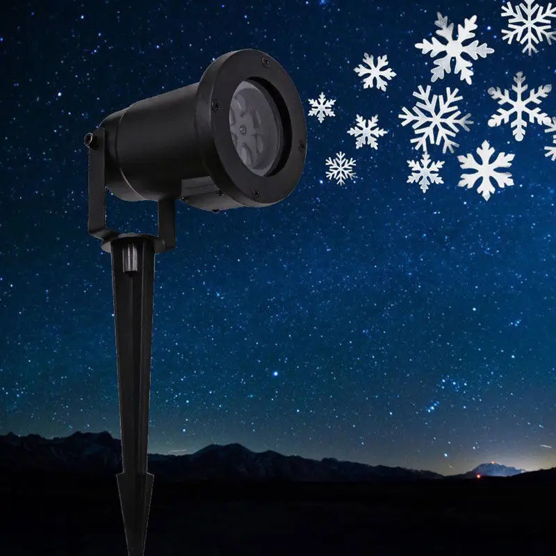 Рождественский лазерный проектор светильник светодиодный 1 узор Сад Дом снег вечерние аксессуары для улицы