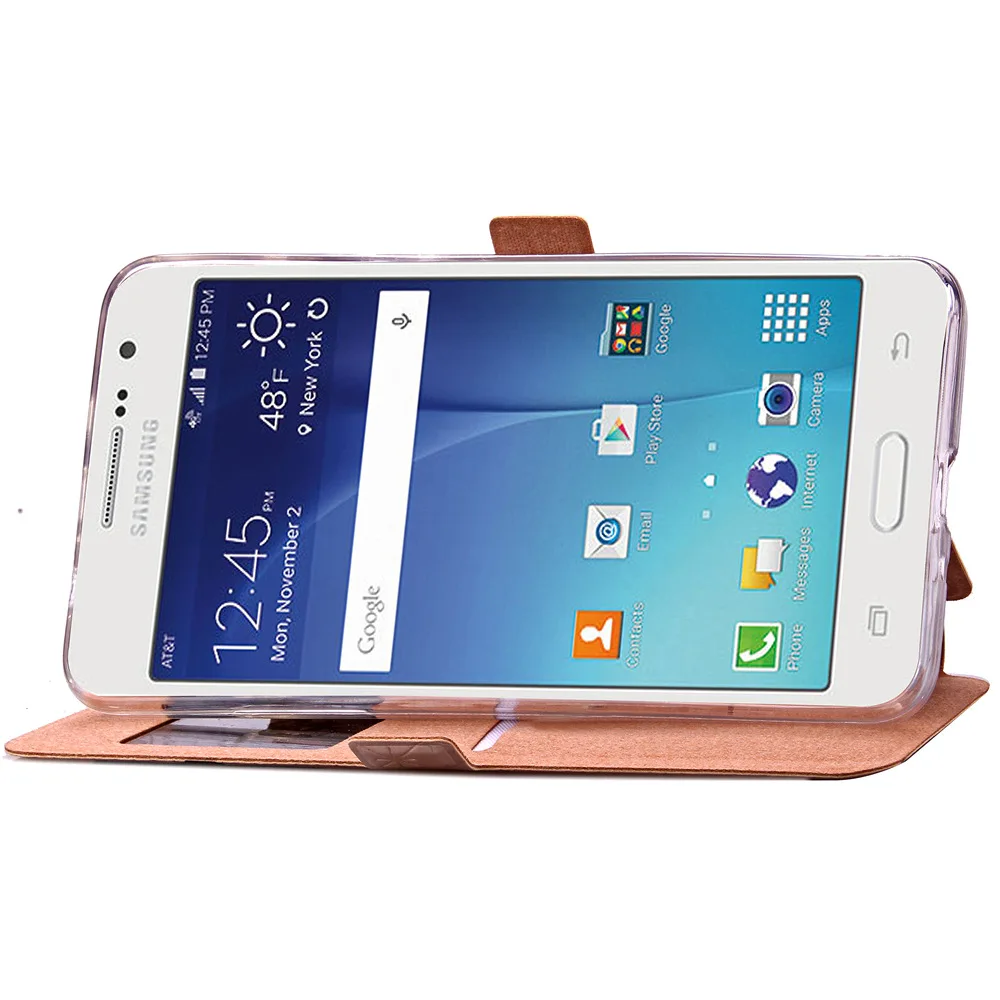 Кожаный чехол бумажник флип для samsung Galaxy Grand Prime SM G530 G531 G530H G531H G531F телефона