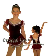 Hot Selling Ice Skating Dress For Girls Spandex Graceful New Brand Figure Skating Competition Dress Customized DR2642