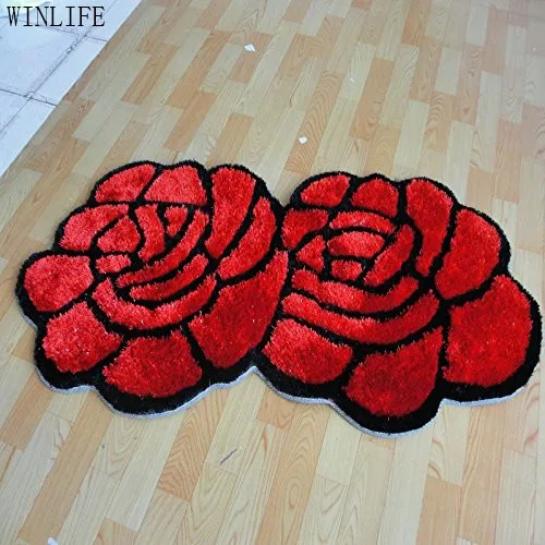 WINLIFE уникальный 3d ковер дизайнерский домашний декоративный розовый коврик
