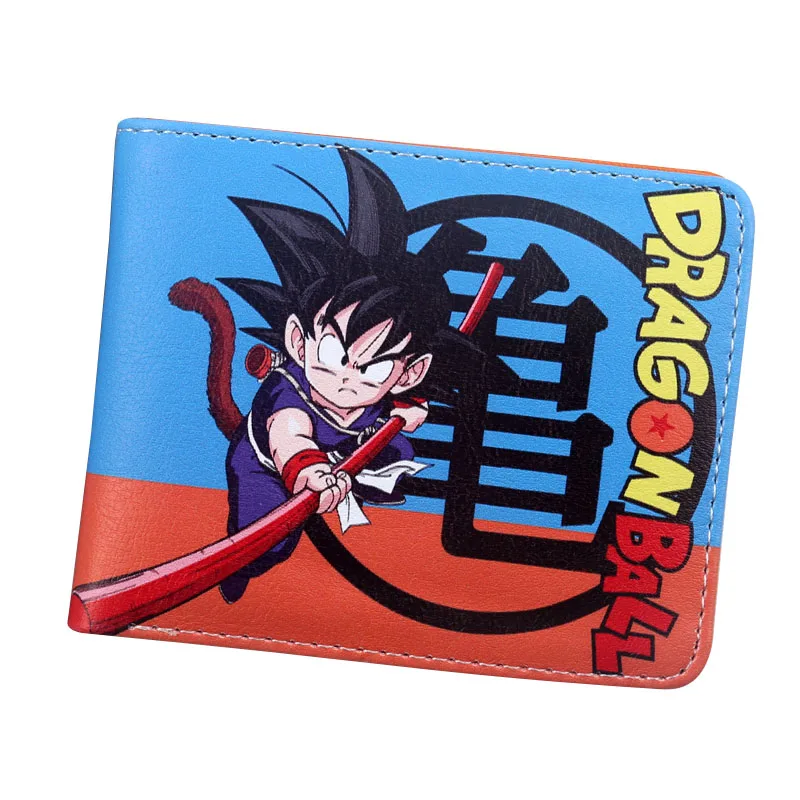 Dragon Ball z кошелек Goku короткий кошелек молодые мужчины, Женщины студентов Аниме Мода короткий кошелек