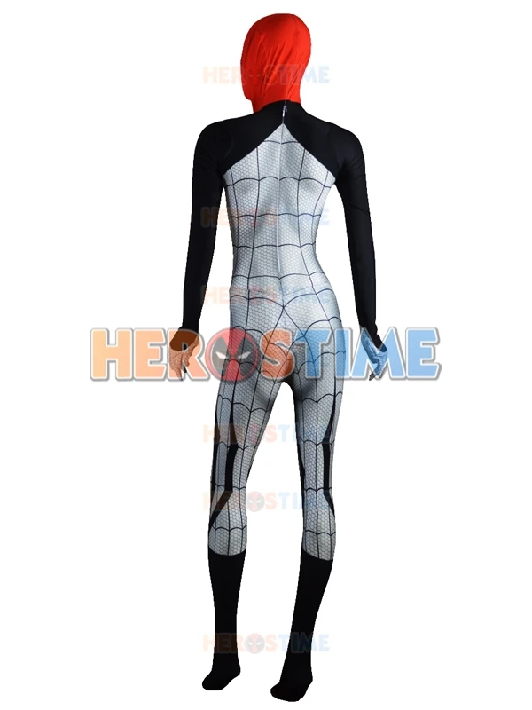 3D Original Movie Halloween Cosplay Spandex Spiderman Costume for Women,Silk Spider morph suit Silk Cindy Moon Spider Costume