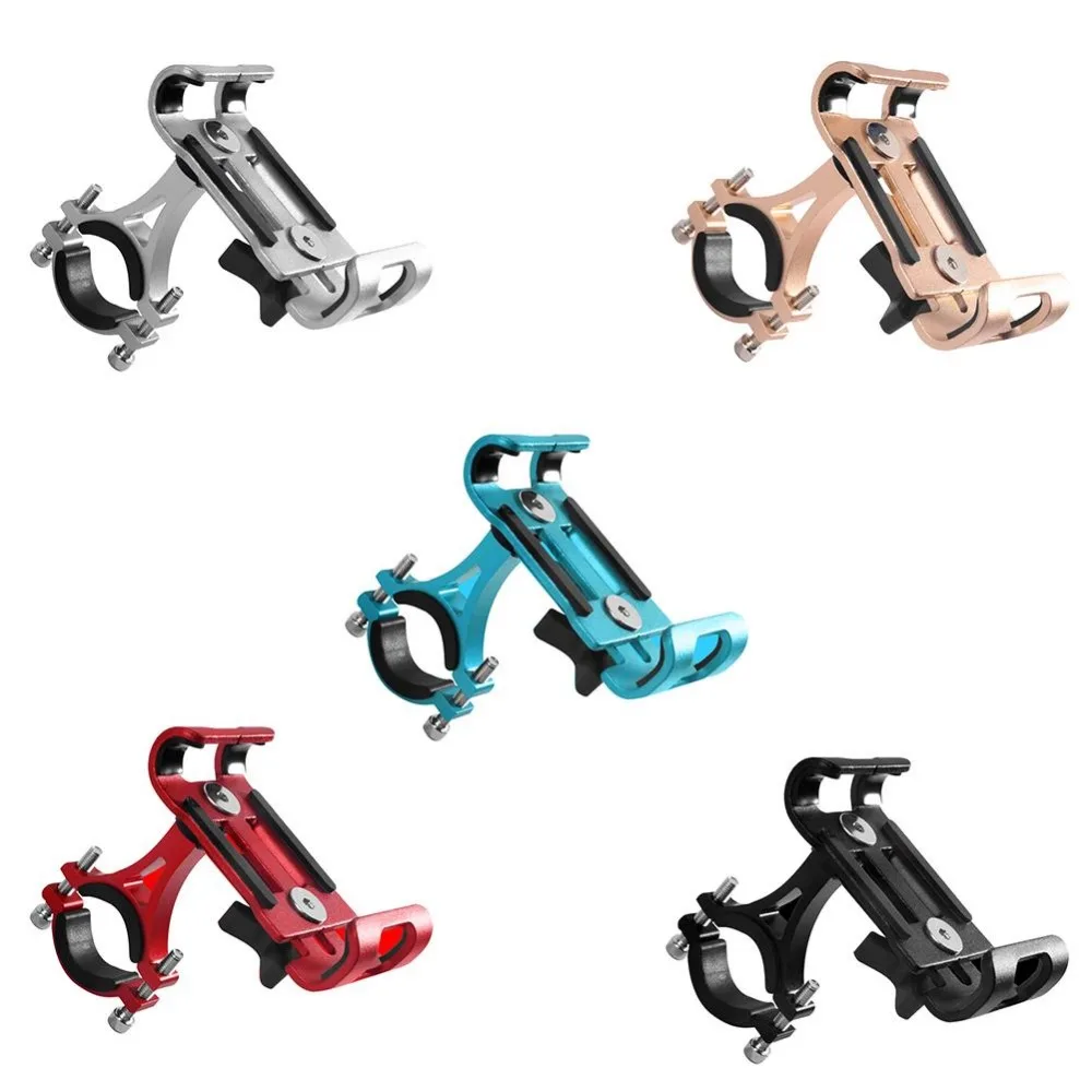 Outdoor Sport MTB Cycling Road Bike Phone Holder Aluminum Alloy 360 Degree Rotation Bicycle Mobile Phone Holder Bike Accessories