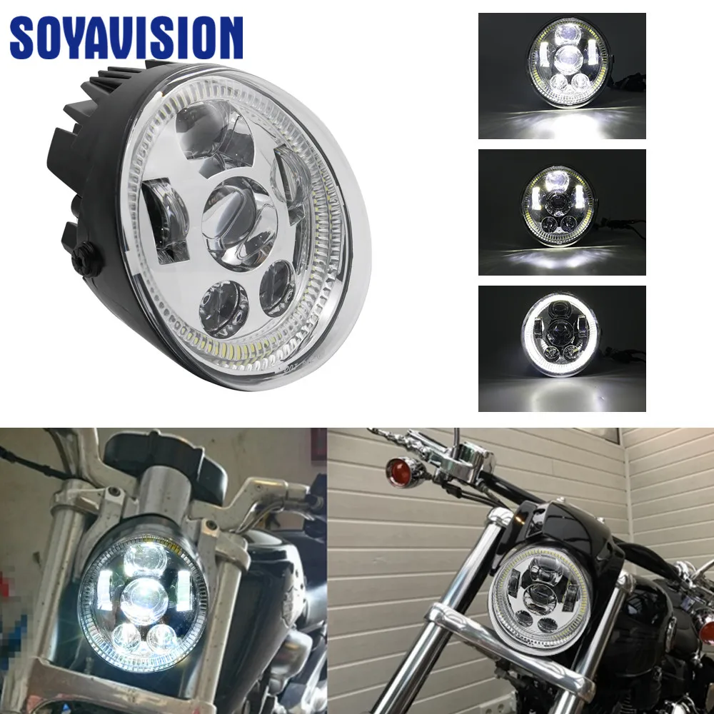 Светодиодный светильник Halo алюминиевый для мотоцикла с DRL Harley V Rod VRSCA VRSC фара