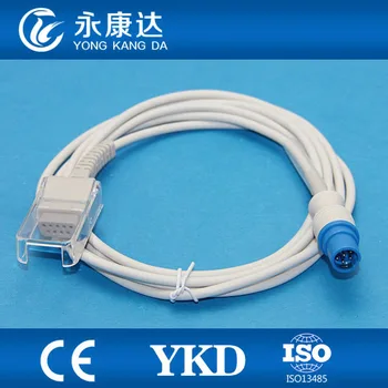 

2pcs/lot New type Round 7pin>DB9F SC9000XL spo2 sensor extension/adapt cable with high quality