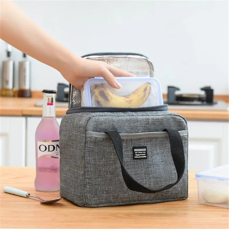 Thickened Cationic Lunch Box Bag Insulation Bags Oxford Cloth Lunch Bag Office Worker With Meal Pack Lunch Bags For Women