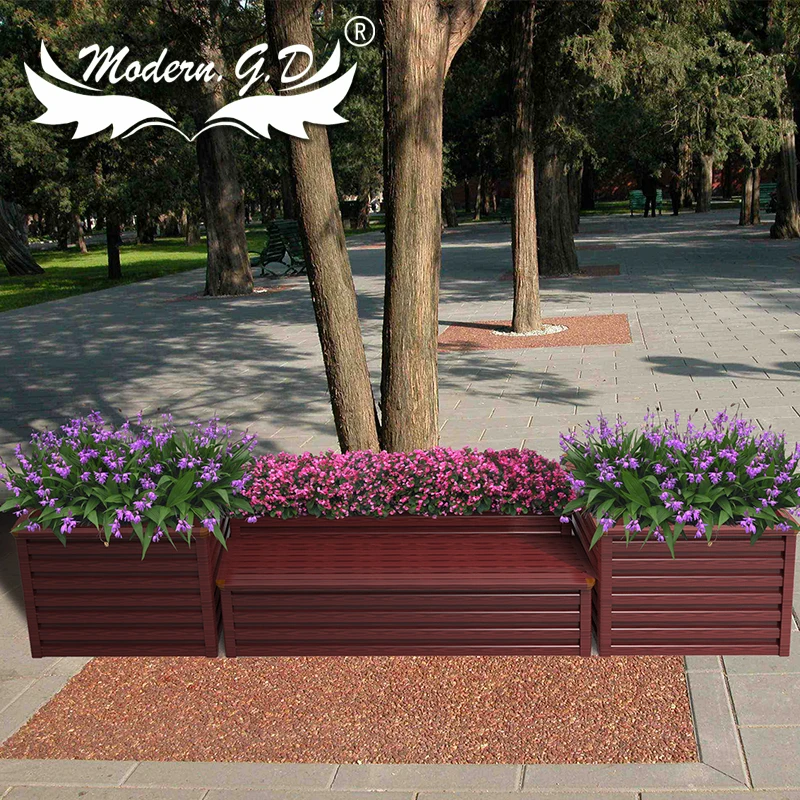 Metal Garden Patio Plant Pot Basket Jardiniere Flower Planter and Liner