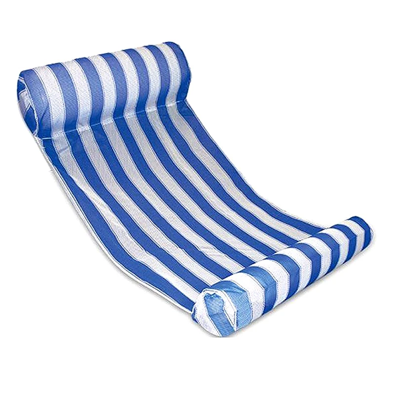 

New Premium Swimming Pool Floating Water Hammock Lounge Chair (Blue)
