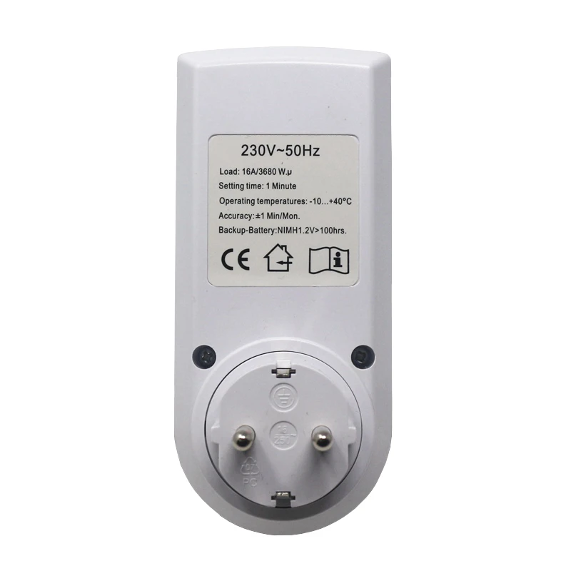 Ketotek Electronic Digital Timer Switch EU FR BR Plug Kitchen Timer Outlet 230V 50HZ 7 Day 12/24 Hour Programmable Timing Socket 2