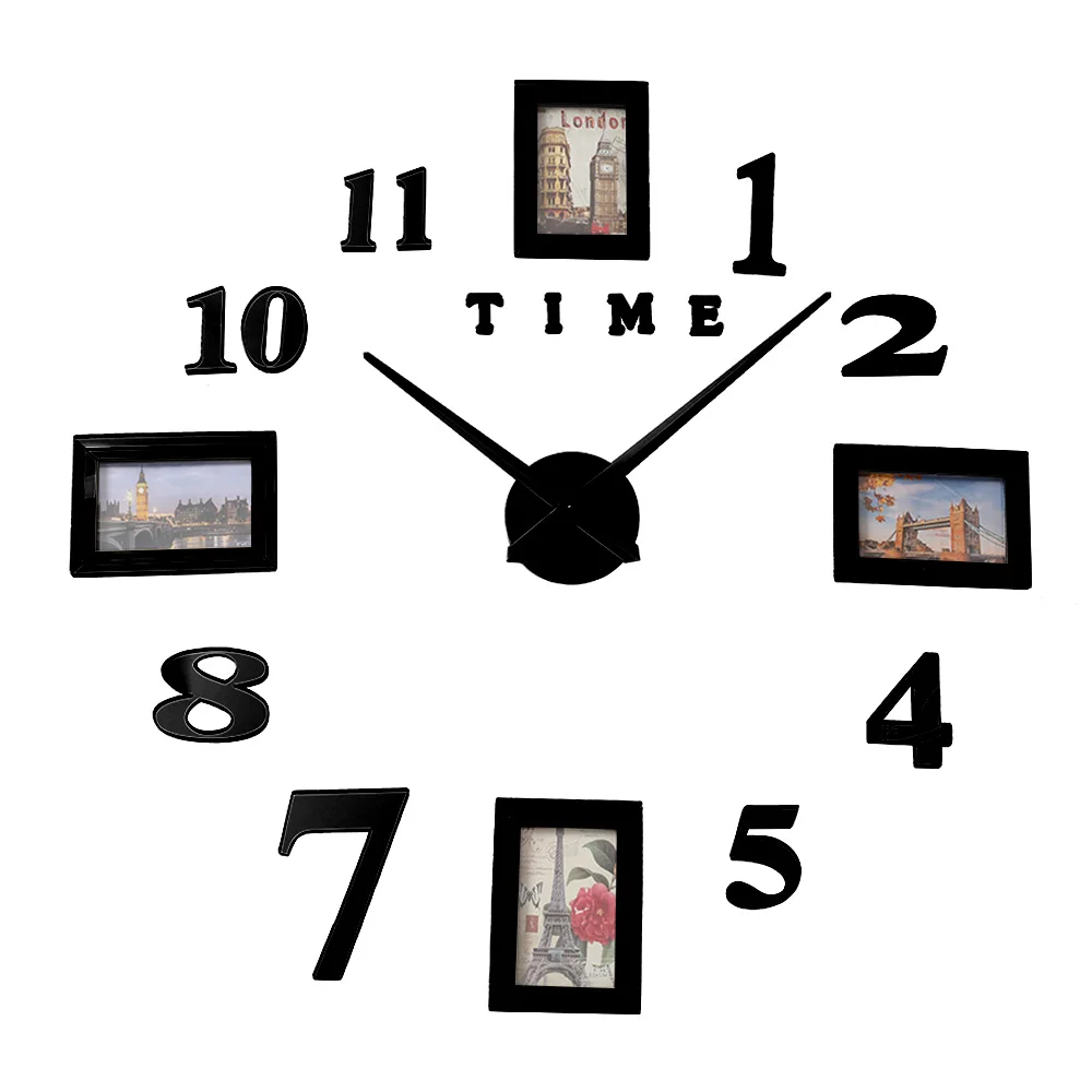 Фоторамка Saat настенные часы Horloge Reloj De Pared Duvar Saati Relogio Parede Klok современный дизайн 3d