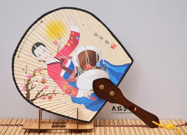 Корейский Высококачественный шелк тайчи вентиляторы традиционное корейское искусство корейские декоративные подарки женский веер