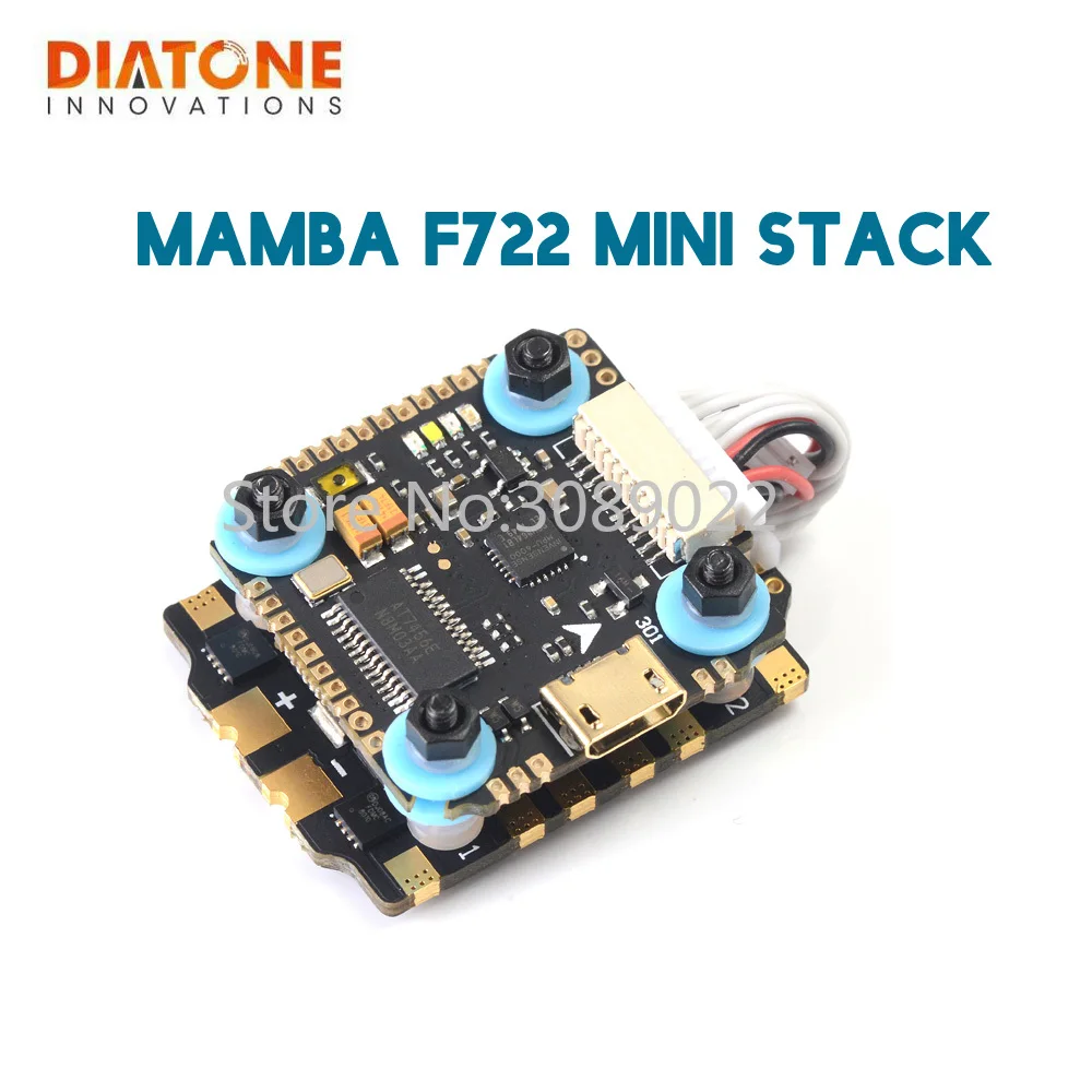 

Diatone MAMBA F722 MINI STACK 2-6S Dshot 300/600/1200 FPV Racing drone ESC Flight control Tower For FPV RC Drone Quadcopter