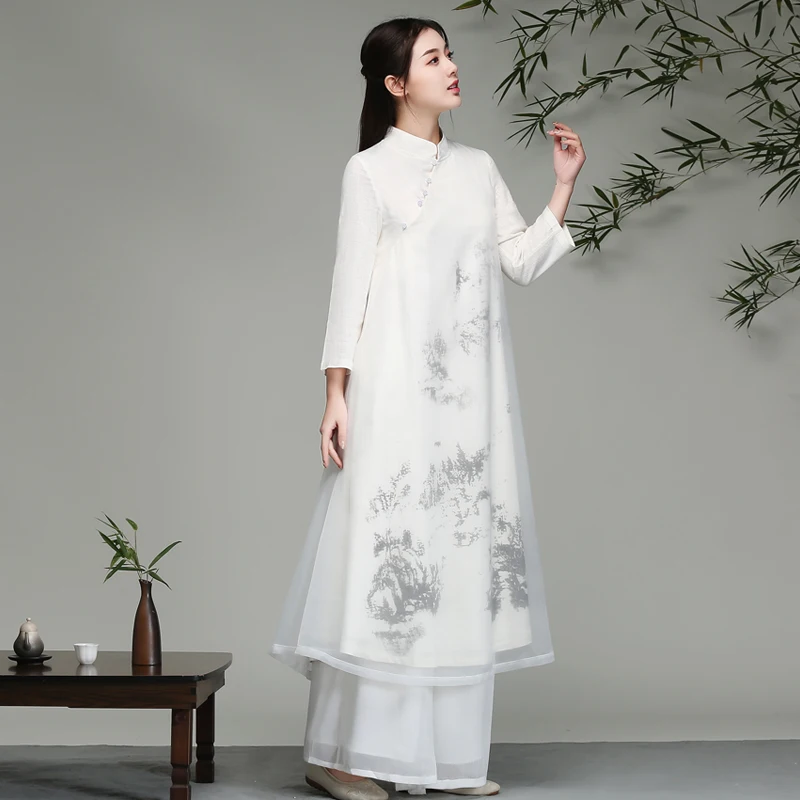 

2019 qipao long cheongsams set chinese traditional dress flowers vintage dress oriental robes chinese dress cheongsam qipao