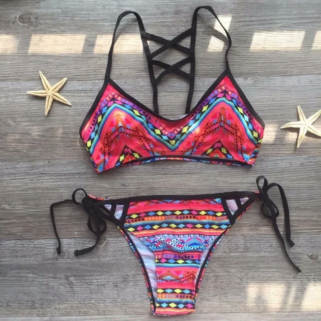 bohemia style bikinis mujer bather bandage brazilian bikini 2017 set