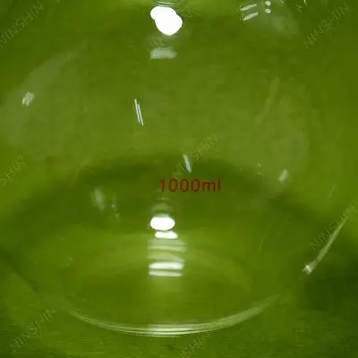 Flat Bottom Flask,1000ML,2 Neck,24/40,Two Neck,lab Glassware 24/40
