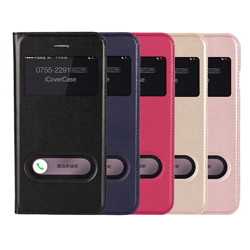 Cases For Apple iPhone 6 S 6S Plus 6plus Windows View Case Leather Wallet Cover Capinhas Etui Capa Hoesjes Fundas Coque Carcasa (10)