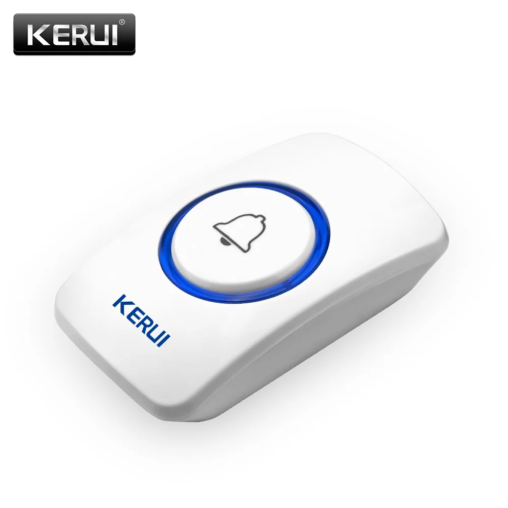 KERUI Wireless Doorbell Smart Receiver Home Gate Security Doorbell Emergency Button For Home Alarm System Security System 433MHz