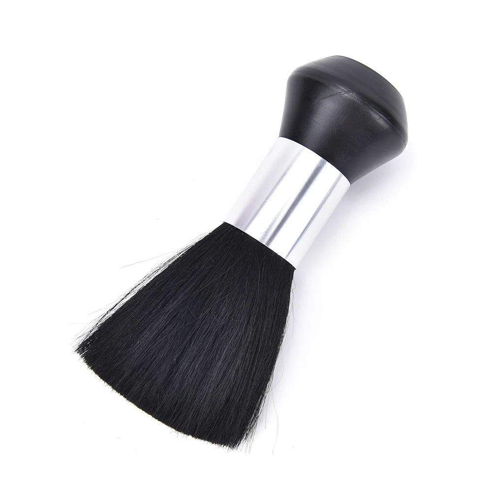 1Pcs Soft Black Neck Face Dust Hair Clean Brush Pro Barber Hairdressing Hairbrush Salon Cutting Styling Duster Cleaner Equipment | Красота и