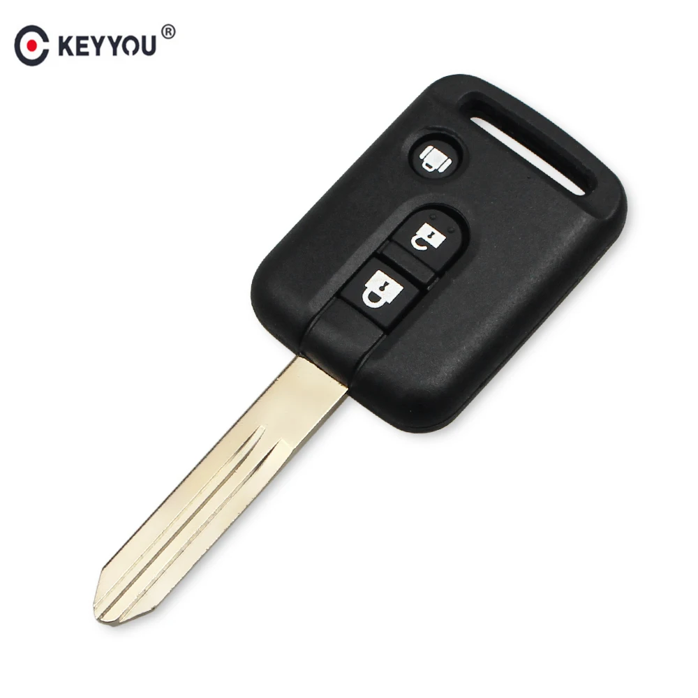 

KEYYOU 3 Button Replacement Remote Car Key Shell Fob Case For Nissan Micra 350Z Pathfinder Navara Auto Key Cover Case Fob