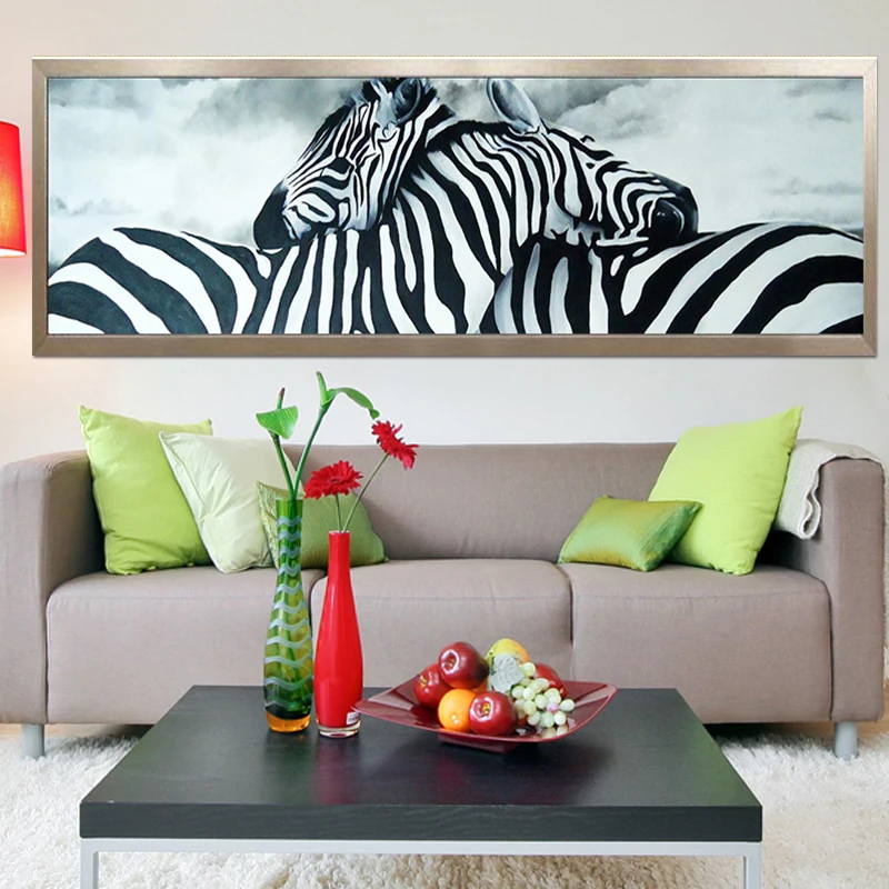 Diamond Embroidery 5D Diy Diamond Painting Cross Stitch Zebra Lovers Round Diamond Mosaic Animals Home Paintings