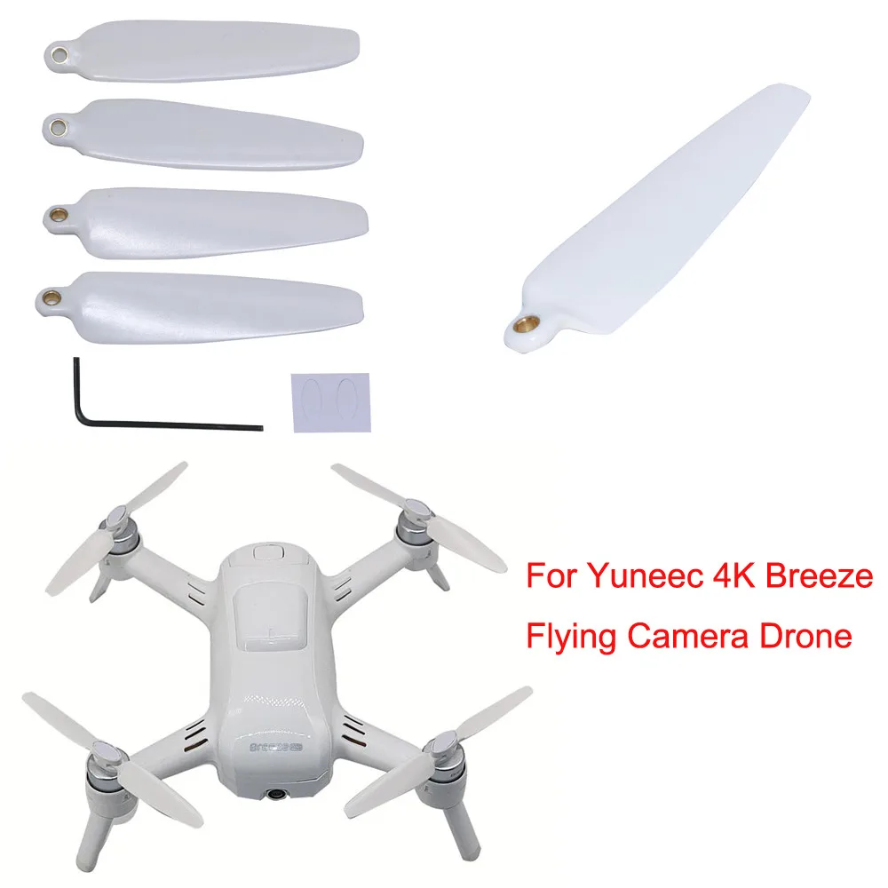 4X Запасные части лопасть пропеллера для Yuneec 4 K Бриз Летающая камера Дрон 6J7 Прямая