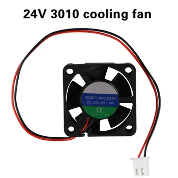 

Black 4pcs/set Mini Cooling Fan 24V 3D Printer Main Control Panel Accessories EM88