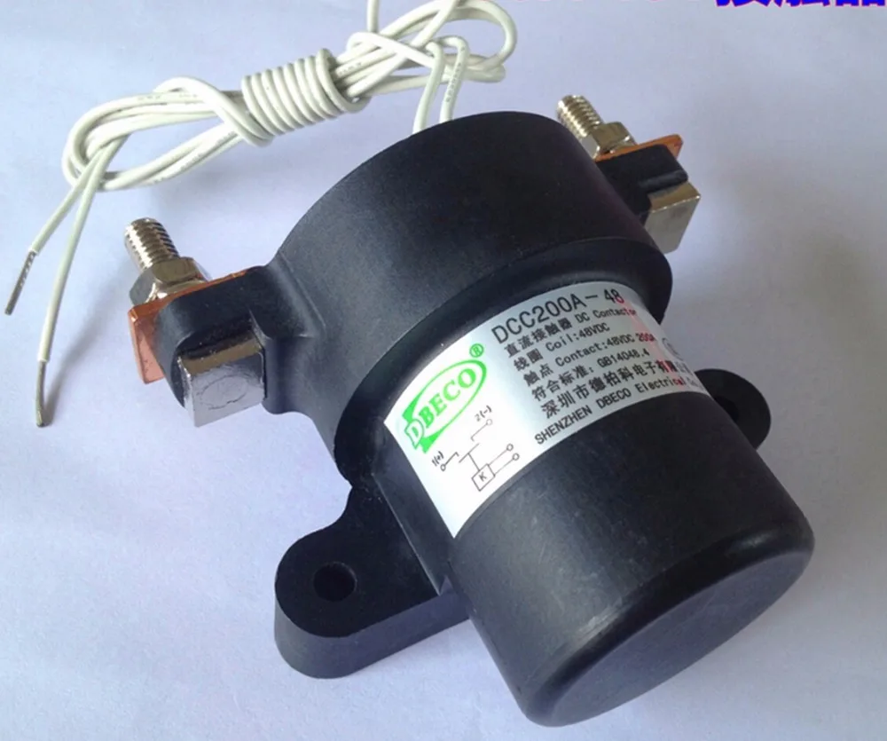 Dcc200a 24v Automobile Relay Dc Contactor For Ev