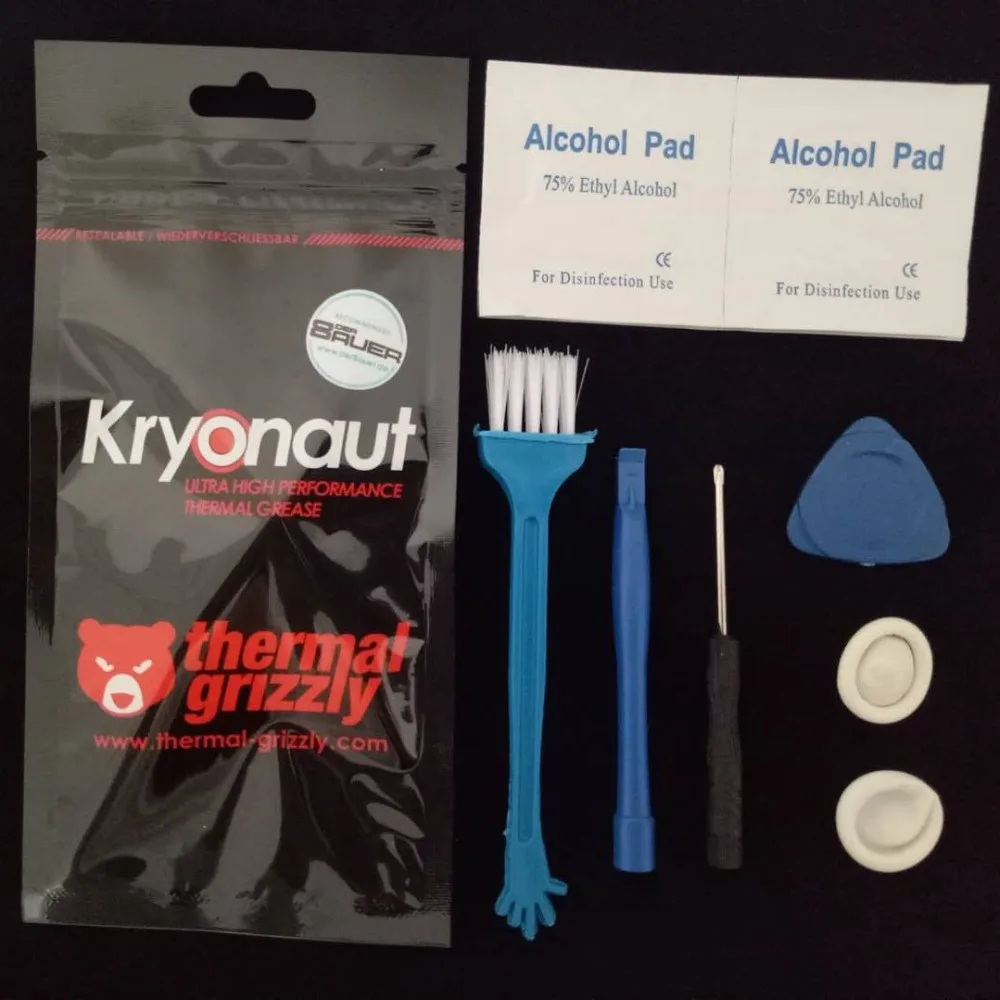 الحرارية أشيب Kryonaut 1g شحم حراري 12.5 W/m. k AMD/معالج داخلي cpu/gpu غرفة تبريد لصق التبريد cpu/gpu برودة