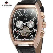 FORSINING Tourbillon Мужские часы, военные армейские спортивные часы, мужские брендовые Роскошные автоматические механические мужские часы с датой, подарок 0035