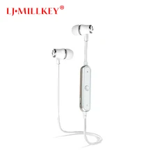 S6 Bluetooth Headset Wireless Earphone BT4.1 Sports Stereo Earbuds with Mic Noise Cancelling for Running Work LJ-MILLKEY RBD001
