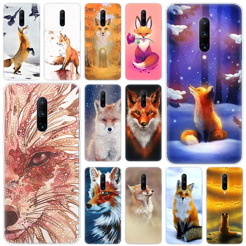 Hot Animal fox Soft Silicone Fashion Transparent Case For font b OnePlus b font font b