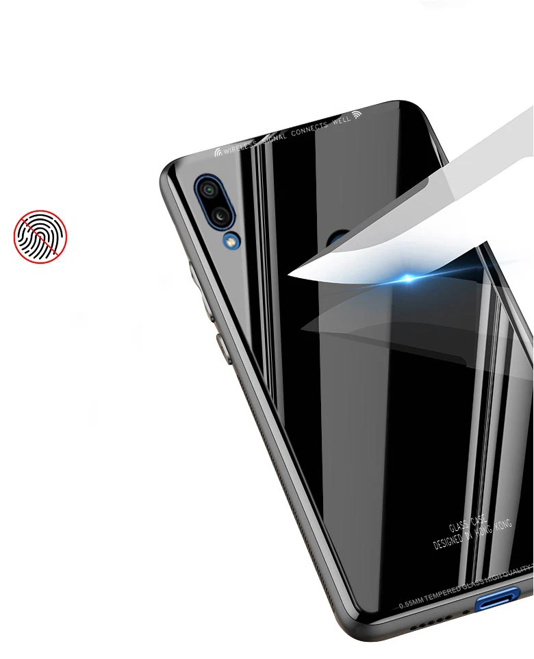 TRISEOLY для huawei P20 Lite чехол 5,8" для huawei P20 Lite стеклянный мягкий, зеркальный, из ТПУ чехол для телефона huawei P20 Lite чехол сумка