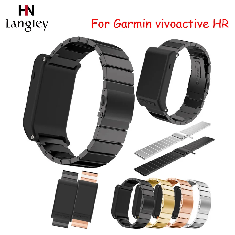Ремешок из нержавеющей стали для наручных часов Garmin vivoactive HR 20 мм модный прочный