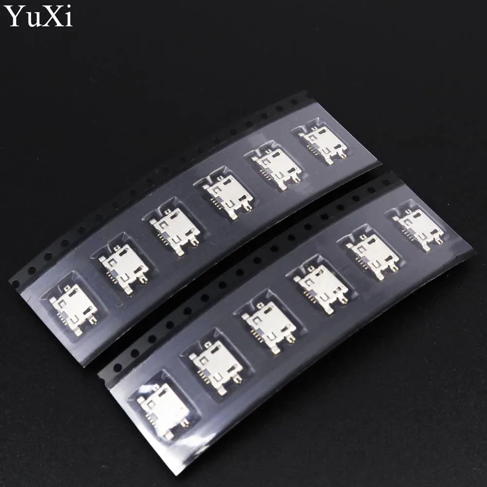 YuXi Micro USB 5pin B Тип гнездовой разъем для HuaWei Lenovo A360T телефон 5 pin зарядный