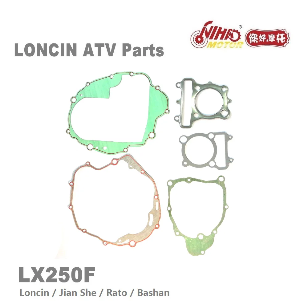 LX 118 мотовездеход LONCIN части комплект прокладок LX250 LC171FMM LX250F 250cc Quad GoKarts Запасные