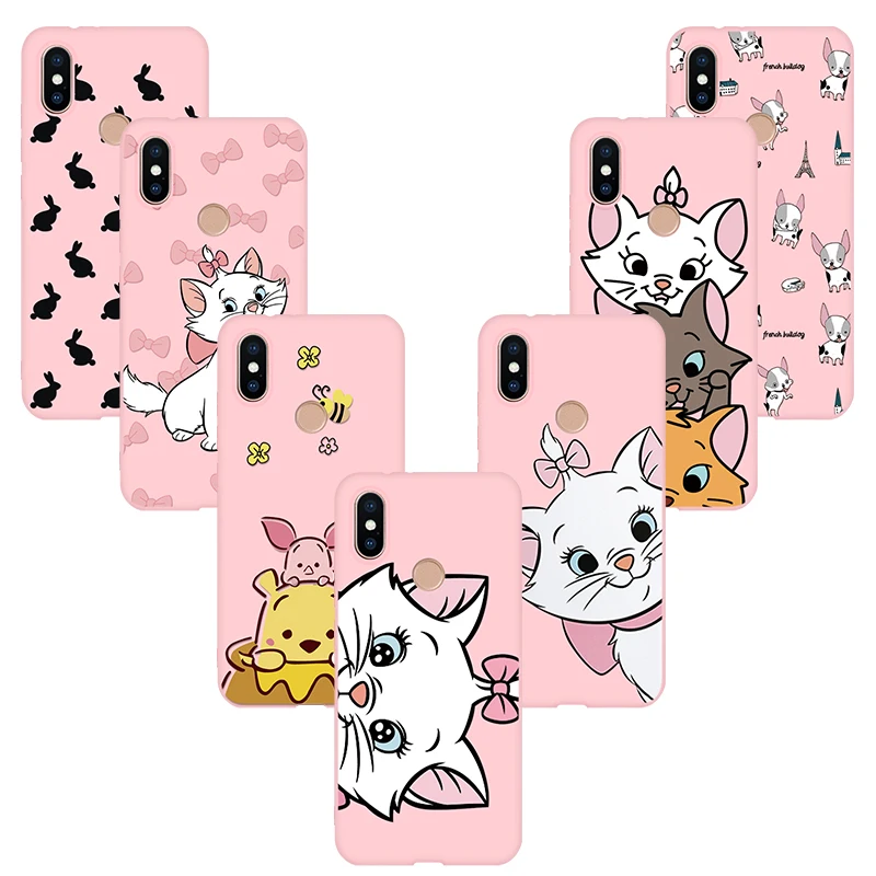 

Pink Silicone TPU Coque For Xiaomi Redmi Mi 8 9 7 6X 5X A1 A2 Lite 4X 5 5A 6 6A Plus S2 K20 Note 3 4X 5 6 7 Pro Case Funda Cover