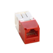 UTP RJ45 Network Cable Cat6 Information Module Jack 180degree Female Ethernet Cable Keystone Jack utp cat6 straight through network module rj45 connector information socket computer coupler cable adapter ethernet keystone jack