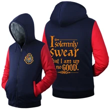 Heiße Neue Harry Potter Ich Schwöre Feierlich, Dass Ich bin bis keine Gute Hoodie Logo Winter JiaRong Fleece Herren Sweatshirts Freies verschiffen